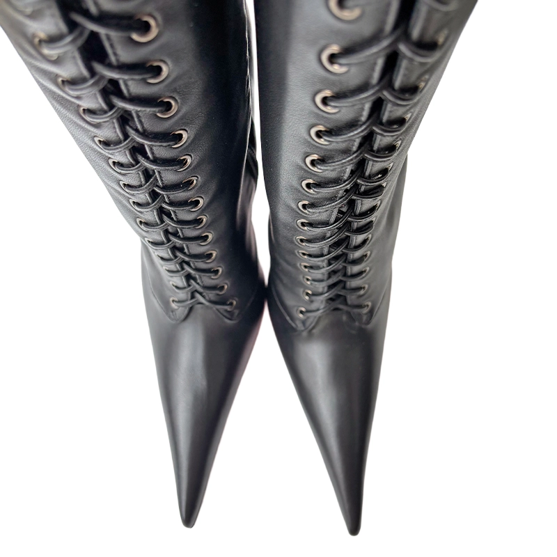 Cq anjo Corset Boots pointy toe