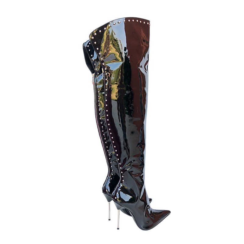 cq martine overknee boots borchie double